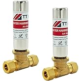 TT FLEX Stainless Steel Water Hammer Arrestor 3/8" male compression and 3/8" female compression For For Dishwasher and Toilet