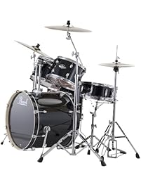 Pearl EXX725/C 5-Piece Export Standard Drum Set with Hardware - Jet Black