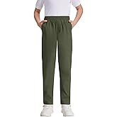 Dreammonkey Boys' Stretch Chino Pants 3T-16Y, Pull-On School Uniform Pants with Elastic Waistband and Relaxed Fit