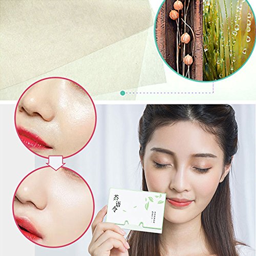 Tea Oil Absorbing Tissues Facial Oil Blotting Paper Ace Oil Absorbing Paper 80/100 sheets in one box