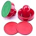 Brybelly Air Hockey Pucks & Paddles - Sombrero Style for Gaming Tabletop for Kids & Adults - Small - 2 Pucks & 2 Paddles