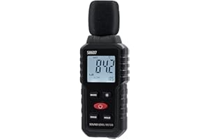 Mcbazel Decibel Sound Meter,Noise Meter Tester 30-130dB Measuring Range with A Weighting,Digital Sound Level Meter Backlight 