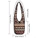 Hippie Crossbody Bag Thai Top Zip Hobo Sling Bag Handmade Hipster Messenger Bag (Rose Line)