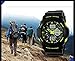 FANMIS Dual Display Fashion Men's LED Watch Silicone Dial Outdoor Sports Luminous Watch