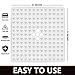 Yimobra Shower Stall Mat Non Slip, 21x21 Inch, Soft Square Bath Mat for Shower with Suction Cups and Drain Holes, Stall Floor Mats for Bathroom, Machine Washable, Bathroom Accessories, Clear