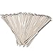 Quwei Stainless Steel Cable Ties-Locking Metal Zip-Exhaust Strap- Wrap Coated 100pcs 11.8 Inches Multi-Purpose Locking Cable Ties