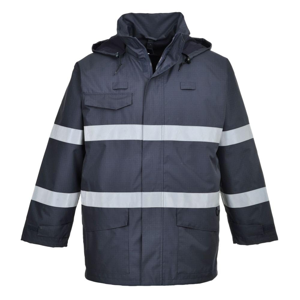 Portwest Bizflame Rain Multi Protection Jacket, Size: S, Colour: Navy, S770NARS
