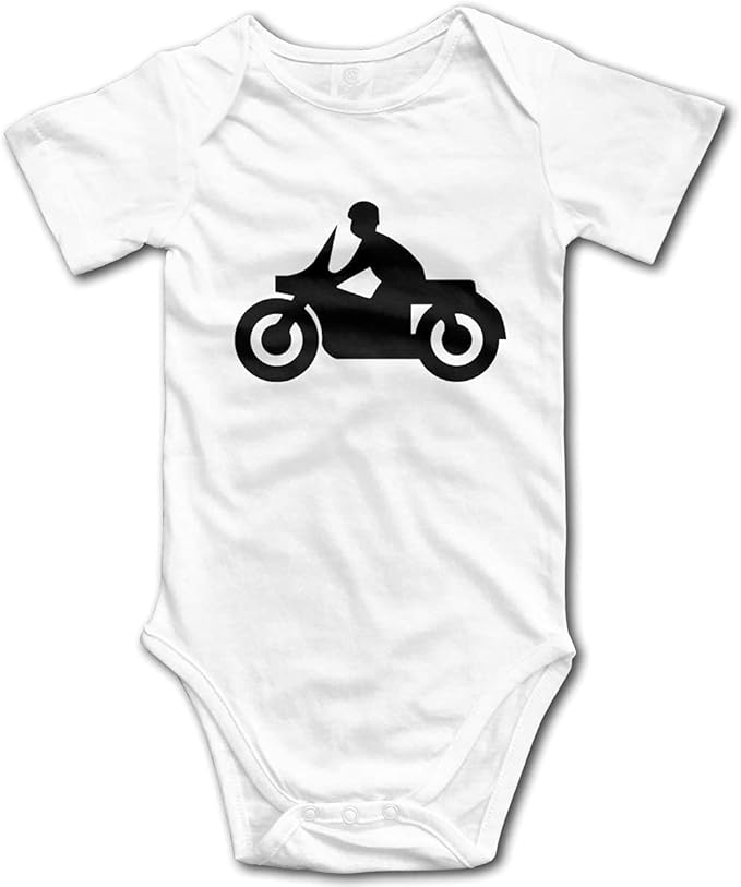 Motorcycle Toddler Boy Baby Short Sleeve Bodysuits Vest Clothes Romper