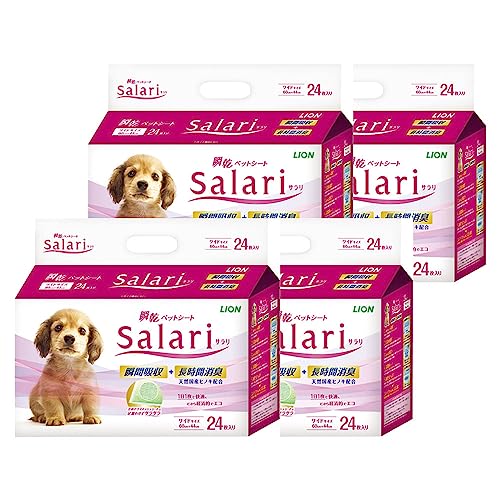 ライオン サラリ Salari 瞬乾ペットシート ワイド 24枚入りx4個 ケース販売 LIONPET商品画像