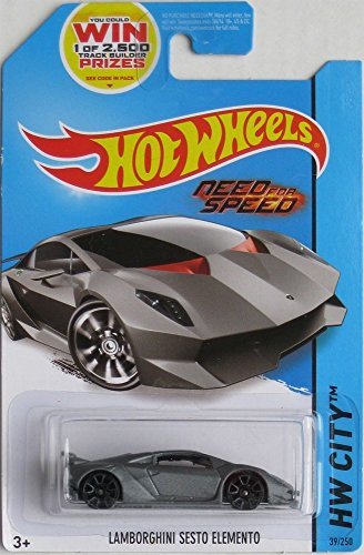 Hot Wheels 2014 Hw City - Lamborghini Sesto Elemento (Grey) - Need For Speed