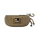 OneTigris Eyeglasses Hard Case Tactical Molle Zipper Sunglasses Carrying Case 1000D Nylon with Clip (Coyote Brown) primary