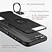 CEGAR Samsung Galaxy S10 Plus Case, Stylish Dual Layer Hard PC Back Case with 360 Degree Rotation Finger Ring Grip Kickstand, Magnetic Car Mount Compatible with Samsung Galaxy S10 Plus (V-Black)