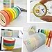DIY 30 Rolls Washi Tape,Sackorange Rainbow Candy Colorful Tape Decorative DIY for DIY Crafts, Festival Gift Wrapping,Office Party Supplies, Christmas, Lamp, Cards, Scrapbook