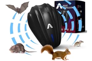 PESTJET New 2023 Ultrasonic Pest Repeller Plug in – Outdoor/Indoor Electronic Pest Repellent - Get Rid of Rat Bat Mouse Squirrel Bug Bee Ant Spider Wasp Cockroach Fly Mosquito Rodent Termite Roach