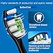 Compatible Philips Sonicare DiamondClean and Exceptional Plaque Control Brush Heads, 8 Pack, Black, HX6068. Up to 6x more Plaque than a Manual Toothbrush. This Product has Patent, Protected by US Law.