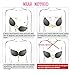 Lnabni Strapless Self Adhesive Silicone Invisible Push-up Bras for Women, Pack of 2 (B),Beige and Black
