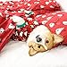 Fitwarm Cute Penguin Xmas Pet Clothes for Dog Pajamas Soft Christmas PJS, Red, Large
