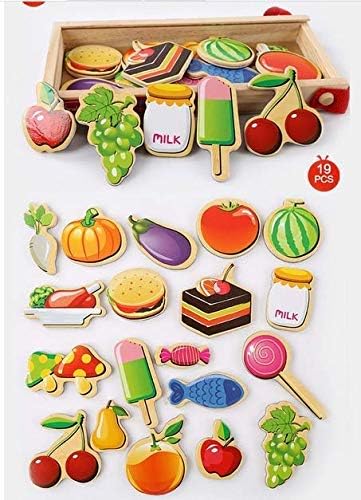 GRACY Magnetic Wooden Puzzle Learning Game with Wooden Carry Case, Learning Educational Wooden Puzzle for Kids (Numbers 20Pcs)