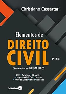 Livro Elementos de Direito Civil  Obra Completa em Volume Único