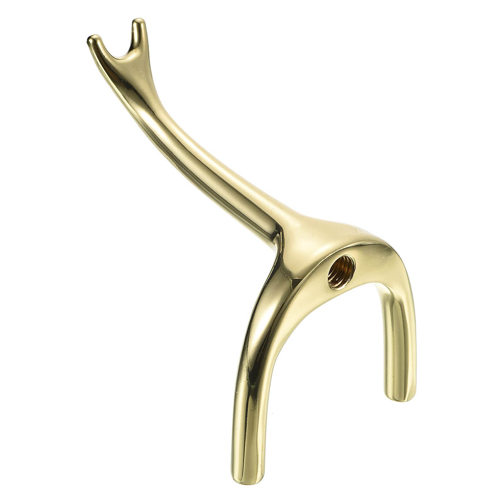 PATIKIL Billiard Bridge Head, Metal Pool Cue Stick Bridge Screw-On Billiard Accessories for Pool Table, Gold Tone