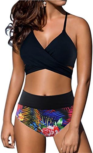 Niveltm Women's Sexy High Waist Bandage Bikini Set Beachwear Swimsuit
