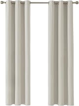 Deconovo Window Treatments Room Darkening Eyelet Curtains 2 Panels 42 x 72