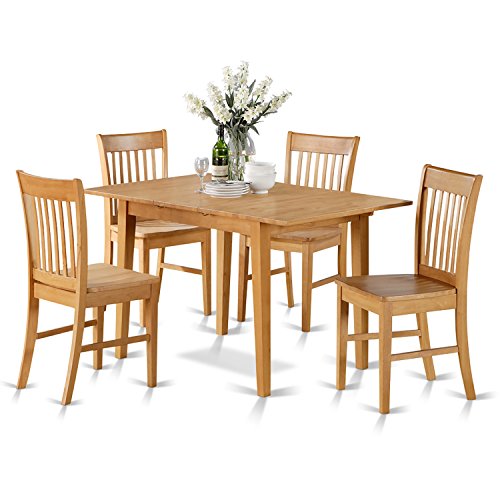 5 Pc set Dining Tables for small spaces and 4 Chairs for Dining room Pricepulse