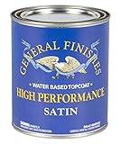 General Finishes QTHS High Performance Water Based Topcoat, 1 Quart, Satin