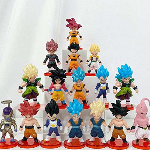 16 Piece Dragon Ball Z Action Figure Set Cake Topper Party Favor Supplies 3 Inch Dragon Ball Z Collectible Model Pricepulse