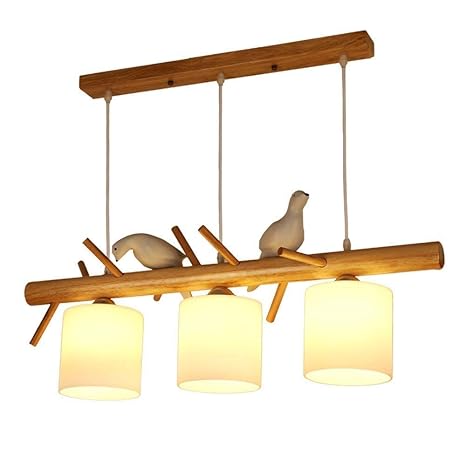 Hdmy Petit Oiseau Suspension Lustre Réglable Restaurant