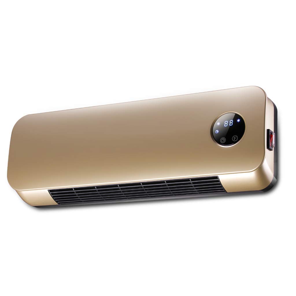 HPTC Riscaldatore Bagno Elettrico riscaldatore Camera da Letto Soggiorno Parete risCaldatore Elettrico Veloce Calore Piccolo Ventilatore di Aria condizionata, Oro Prezzi offerta