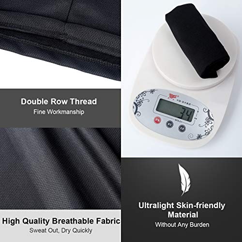 Winter Neck Gaiter Warmer, Fleece Face Covering Scarf, Outdoor adjustable Scarf (A-black+grey with bonus, Large)