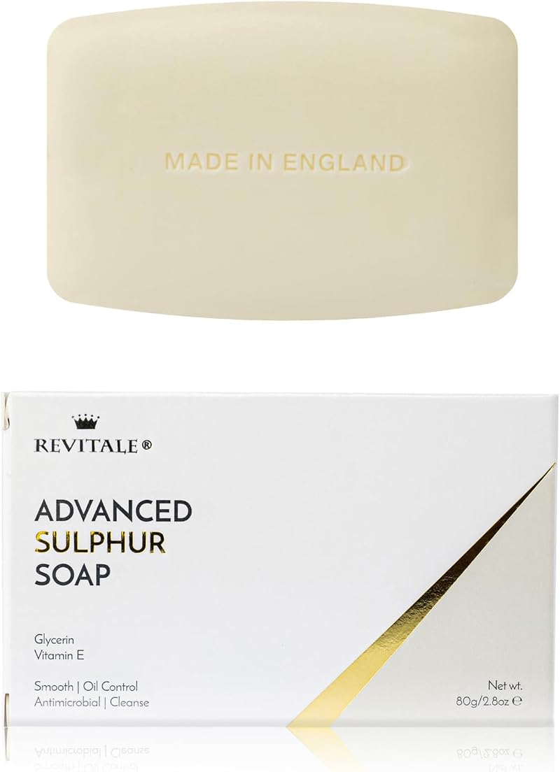 Revitale Advanced Sulphur Soap 80g for Blemish-Prone Skin Cleansing Bar
