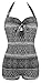 Angerella Vintage Inspired Boy-Leg One Piece Bathing Suit Swimwears