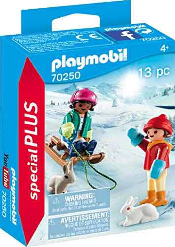 PLAYMOBIL Special Plus 70250 Kinder mit Schlitten, ab 4 Jahren
