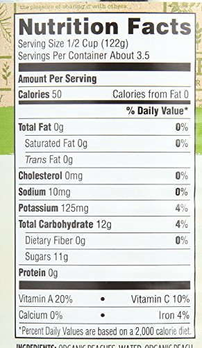 365 BY WHOLE FOODS MARKET, ORGANIC YELLOW CLING PEACH SLICES, 15 OUNCE