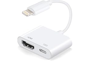 ESBEECABLES [Apple MFi Certified] Apple Lightning to HDMI Adapter, Lightning Digital AV Adapter 1080P Video & Audio Sync Screen Converter Compatible for iPhone 14 13 12 11 XS XR X 8 iPad to HDTV Projector Monitor