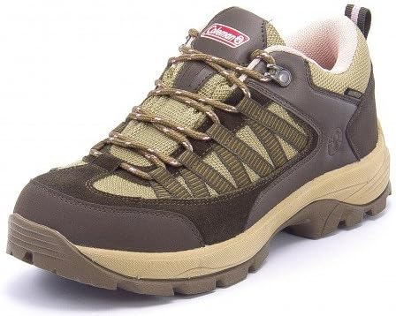 Amazon Coleman コールマン レディース ローカットタイプ トレッキングシューズ ベージュ ブラウン Coleman コールマン シューズ バッグ