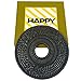 Happy Sales HSTV-BMB06, Bamboo Cast Iron Trivet, Black