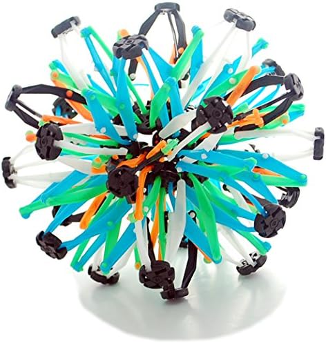 Mini Sphere Toy Rings Stretch Expanding Ball Toys Funny for Kids - Blue/Green/Orange/White/Black