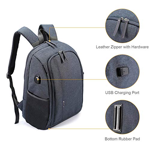 Graphy Camera Backpack Photography DSLR Backpack Waterproof with