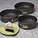 Ecolution Bakeins 3 Piece Springform Pan Set, Gray, 8”, 9”, and 10” Set