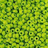 John Bead Czech Glass Seed Beads 8/0 (22g) Terra Intensive Light Green for DIY Jewelry Making Beads