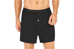 Perry Ellis mens Luxe Solid Boxer Shorts