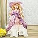 Grace Blonde Curled Hair Mauve Victorian Style Dress 18 Inch Porcelain Doll