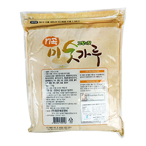 ROM AMERICA Korean 17 Roasted Grains Powder (Misugaru) 2.2 Pound Mixed Grains Tea 미숫가루