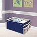 Badger Basket Large Folding Storage Box, Blue/Red