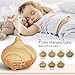 300ml Essential Oil Diffuser Wood Grain with Skid Resistance and Noise Reduction Design InnooCare Cool Mist Humidifiers Ultrasonic, Aroma Diffuser for Office Home Living Room Bedroom Yoga SPA