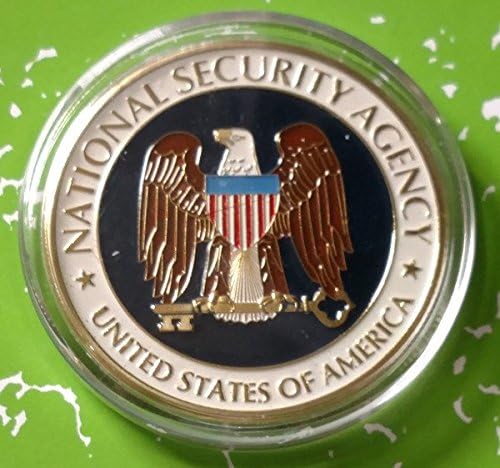 US NSA National Security Agency Colorized Challenge Art Coin