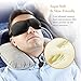 Upgraded Magnetic Sleep Mask for Women Men & Kids, Ehomi Eye Mask Eye Cover for Sleeping, Blindfold 3D Contoured Sleeping Mask, Great for Nighttime, Travel, Shift Work & Meditation, Black